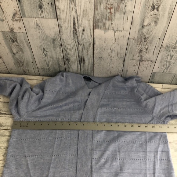 Karen Scott Light Blue Heather Jersey Cardigan XXL - Picture 8 of 10